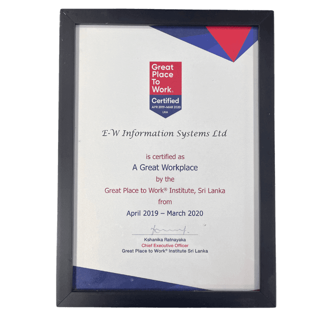 A Great Workplace 2019 - 2020