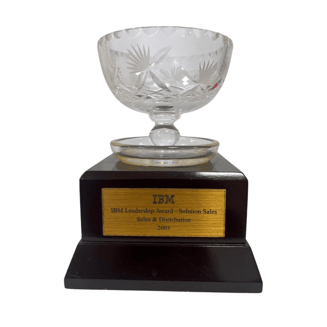 IBM Leadership Award - Soulution Sales - sales and distribution 2003